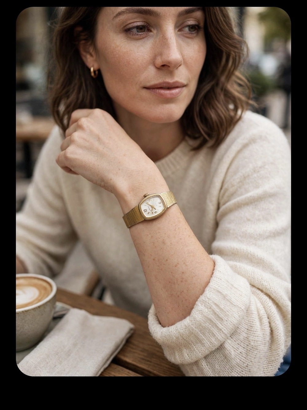 Women's Gold-Tone Mesh Bracelet Watch - Elegant Everyday Timepiece